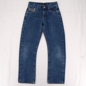 Gogowear Jeans‎ Youth 10 Blue Denim Embroidered Western Pockets Straight Leg